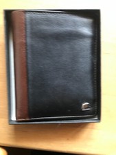 Brown Bear Geldbörse Herren Leder Schwarz Braun Vintage