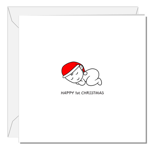 Erste weihnachtskarte feiern - weihnachtskarte,
