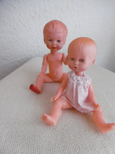 Babypuppen  Made Italy  CS  ca. 14 cm  mit  Schlafaugen + Logo  Storch  2  Stück