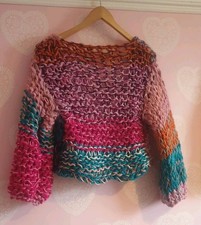 UK Designer Regenbogen Strick