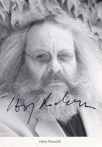 Autogramm harry rowohlt - autogramm,