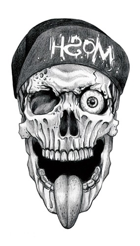 Temporäres tattoo skull death - tattoo,