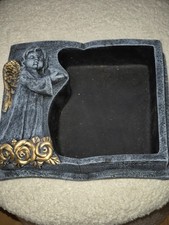 Grabschale Beton Buch Pflanzschale Grabschmuck Rosa Grabbuch  Engel Vase