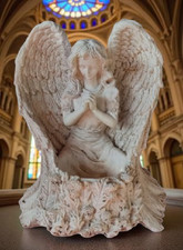 Figur Betender Engel weiß ca