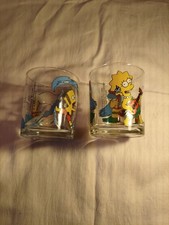 2 Nutella The Simpsons Gläser Jahr 2000 Bart Lisa Maggie Unbenutzt Top Zustand 