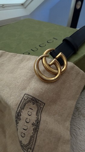 Original gucci ledergürtel - gg,