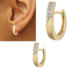 Kleine Glitzer Klapp-Creolen