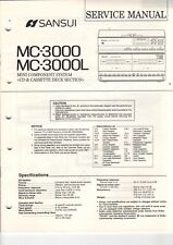 SANSUI - MC-3000 3000 L - Service Manual English for CD & Cassette Deck - H-5290