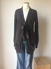 BRUNO MANETTI. Cashmere. Strickjacke. dunkelbraun. Gr. Ca. M. Cardigan. Luxus.