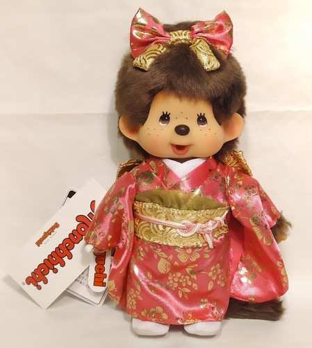 Monchhichi geisha pink - geisha, kimono