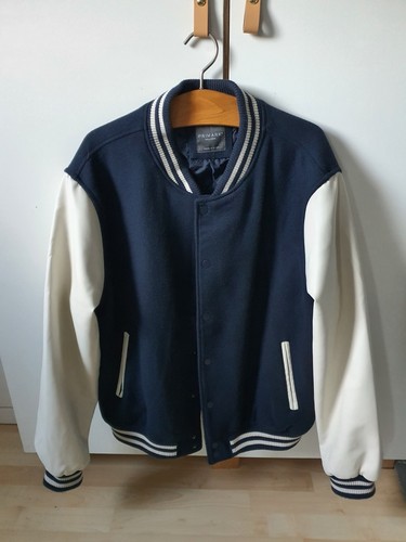 College jacke blau creme - , /