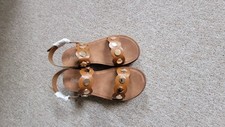 Damen Leder Sandalen Gr 37 Neu
