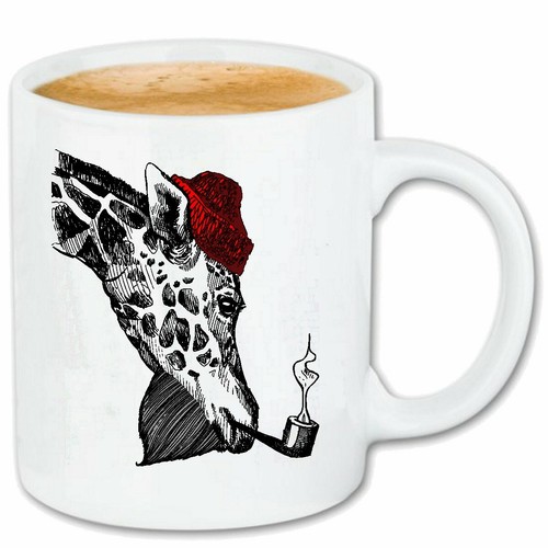 Kaffeetasse lustige giraffe - kaffeetasse,