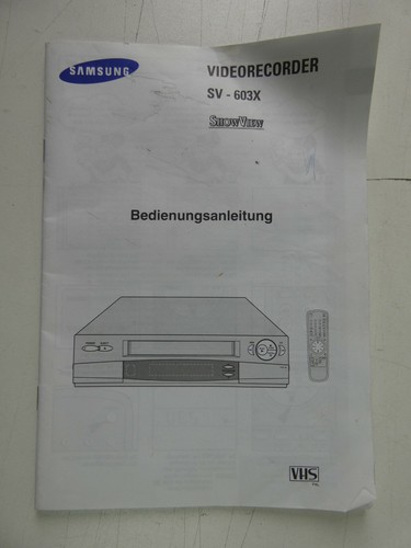 Samsung videorecorder 603x - samsung,