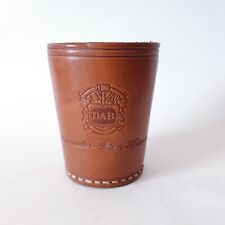 DAB Brauerei Knobelbecher Würfelbecher Leder Vintage