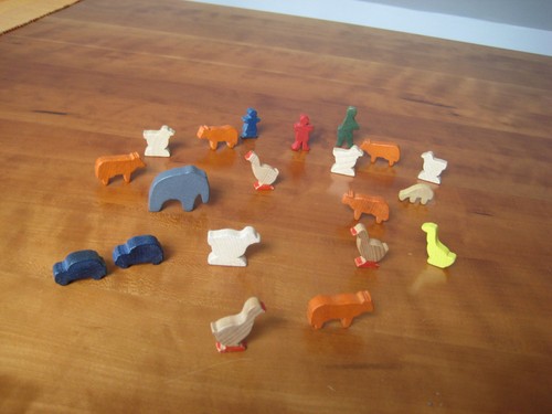 Kleine holz tiere und - 20,