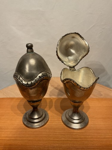 Vintage eierbecher set mit - eierbecher,