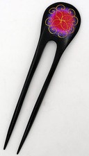 Haarnadel Holz Mandala Design