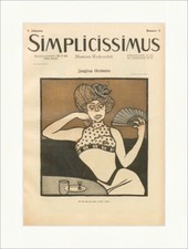 Titelseite der Nummer 4 von 1903 Bruno Paul Jungfrau Germany Simplicissimus 0371