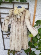 Rarität: Hochwertiger Pelzmantel, Polarfuchs, Gr. 44/XL