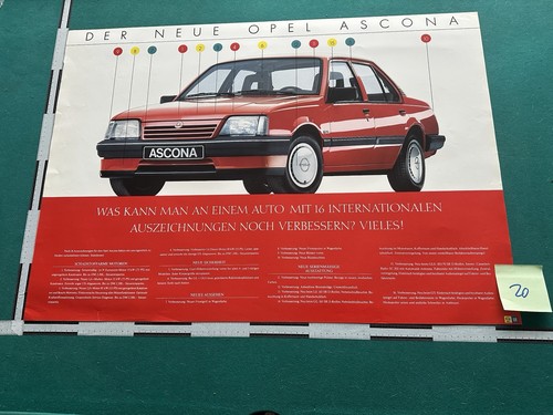 Original opel ascona poster - opel,