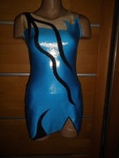 GYM KÜRKLEID LACKSINE GR 164 TURNANZUG RSG WETTKAMPFANZUG EISLAUFKLEID