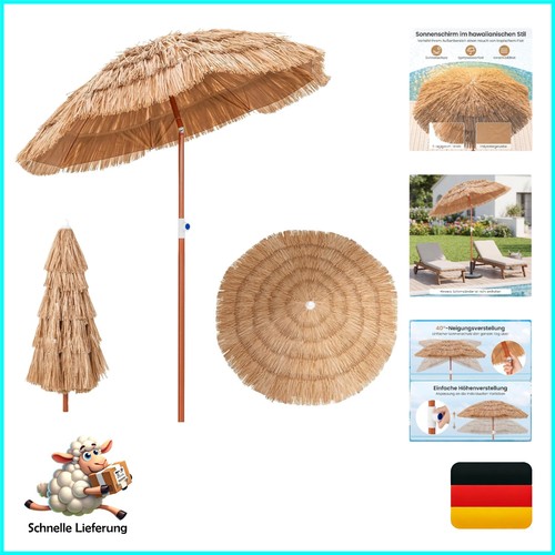 Goplus sonnenschirm hawaii - sonnenschirm,