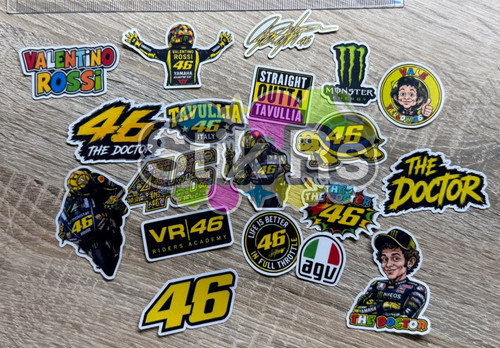 Valentino rossi aufkleber set - valentino,