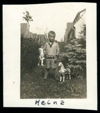 Junge Heinz mit Nachziehtier