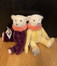 Zwei Steiff Classic Teddybär Dolly Replica Mohair 31cm