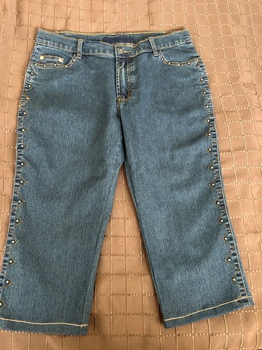 Capri jeans mit nieten - jeans,