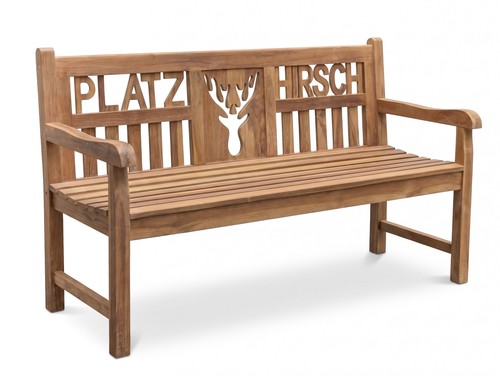 Teak gartenbank platzhirsch - gartenbank,