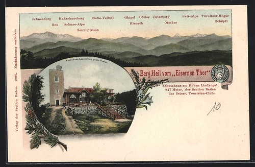 Eisernes thor schutzhaus - ak,