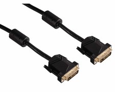 Hama HQ 3m DVI-Kabel DVI-D 24+1 Pol. Dual Link Stecker Monitor-Kabel Bildschirm