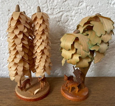 Weihnachten Erzgebirge Bäume Rehe süße Szenen gemarkt