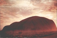 Vintage ayers rock uluru - vintage,