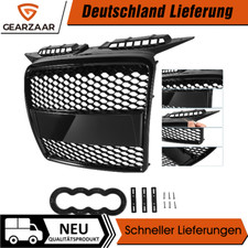 Kühlergrill Grill Frontgrill passend für A3 8P 03-08 Glanz Schwarz Kühler Fqoobs