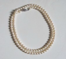 Einreihige Perlenkette 87 cm