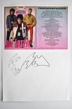 Die Ärzte -  - original Autogramm -  - ca. Din A4cm - Schriftstück