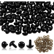 Sicherheitsauge Kunststoff Puppenaugen Knopfaugen Set 14mm schwarz