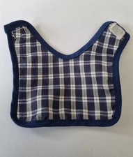 Schleich - Pferdedecke Pferdesattel Sattel Pferde Fohlen blau weiß kariert NEU