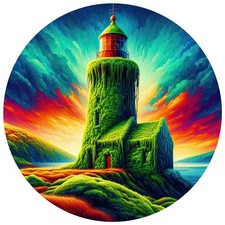 8x lighthouse 9x9 cm car