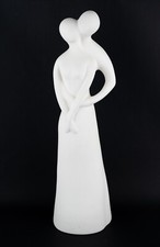 Dekofigur Skulptur - GILDE Francis Paar Liebespaar - Mattweiß 48 cm - Neuwertig