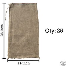 (25) 14x26 Burlap Bags, Burlap
