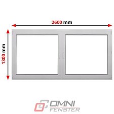 Kunststofffenster PVC 2600 x