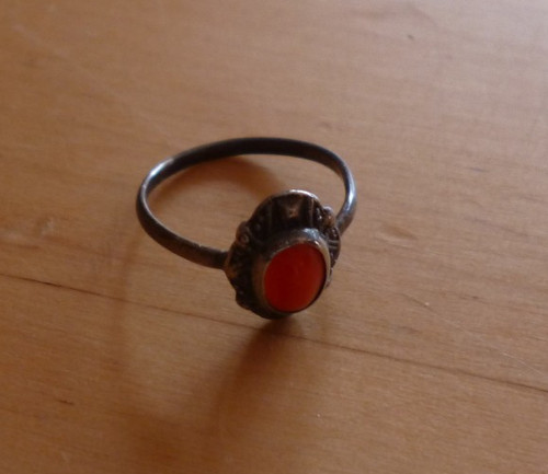 Silberner kinder ring mit - ring,