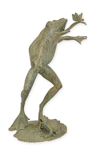 Brunnen bronze frosch replikat - brunnen,