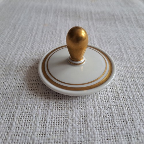 Deckel zuckerdose goldrand - zuckerdose,