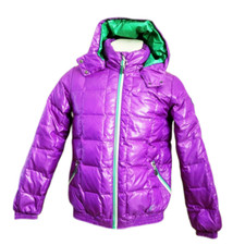 Lemmi Daunen Jacke Mädchen Gr. 164  Lila  Kapuze Winter