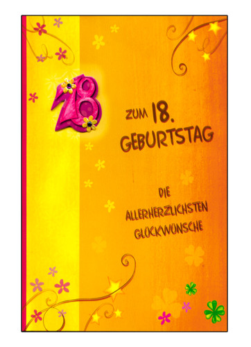 Geburtstag a4 - 18.,